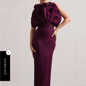 Elegant Plum Evening Gown